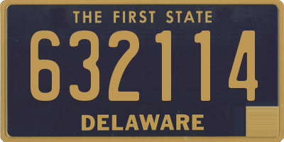 DE license plate 632114