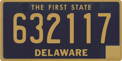 DE license plate 632117
