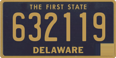 DE license plate 632119