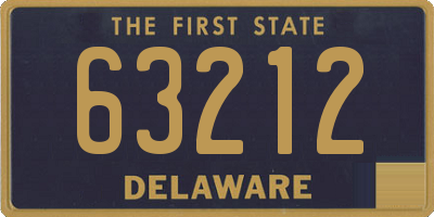 DE license plate 63212