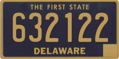 DE license plate 632122