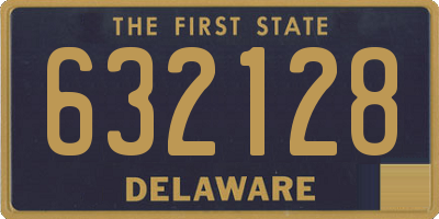 DE license plate 632128