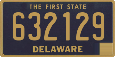 DE license plate 632129