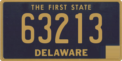 DE license plate 63213