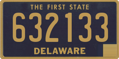 DE license plate 632133