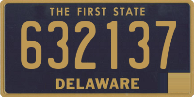 DE license plate 632137