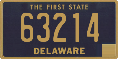 DE license plate 63214