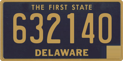 DE license plate 632140