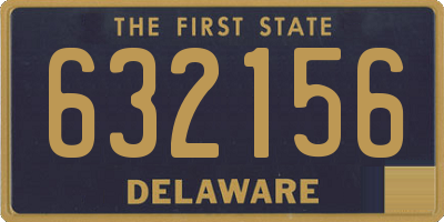 DE license plate 632156