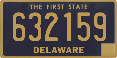 DE license plate 632159