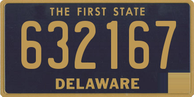 DE license plate 632167