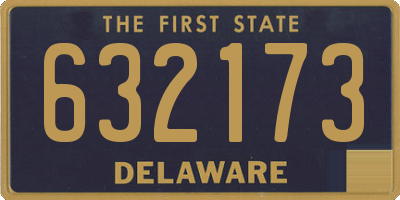 DE license plate 632173