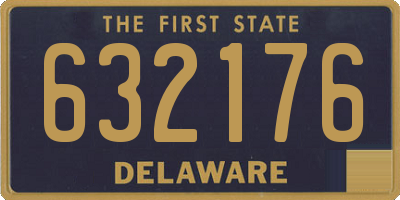 DE license plate 632176
