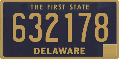 DE license plate 632178