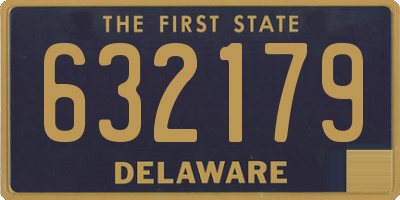 DE license plate 632179
