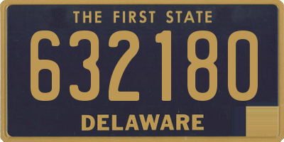 DE license plate 632180