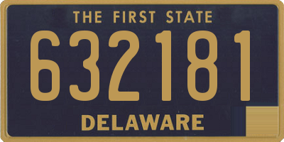 DE license plate 632181