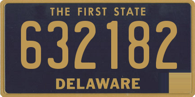 DE license plate 632182
