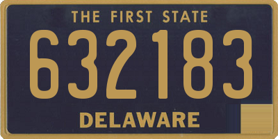 DE license plate 632183