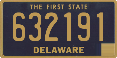 DE license plate 632191