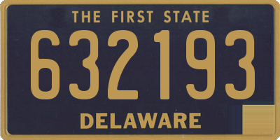 DE license plate 632193
