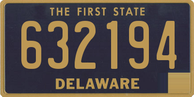 DE license plate 632194