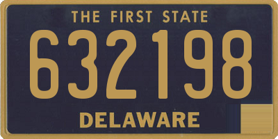 DE license plate 632198
