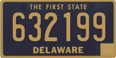 DE license plate 632199
