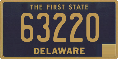 DE license plate 63220