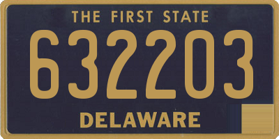 DE license plate 632203