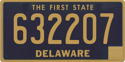 DE license plate 632207