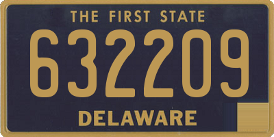 DE license plate 632209