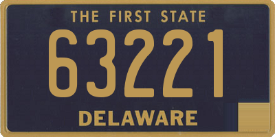 DE license plate 63221