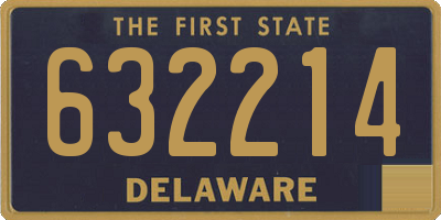 DE license plate 632214