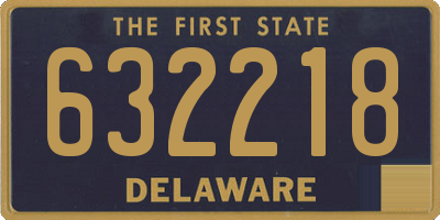 DE license plate 632218