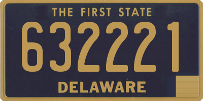 DE license plate 632221