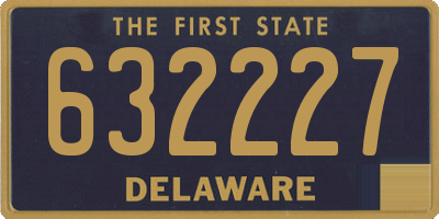 DE license plate 632227