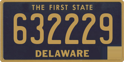 DE license plate 632229