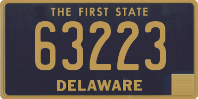 DE license plate 63223