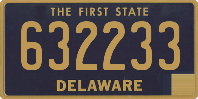 DE license plate 632233