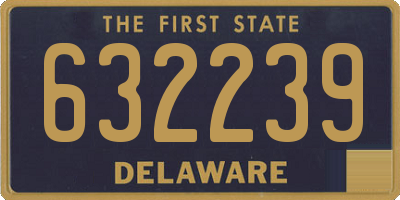 DE license plate 632239