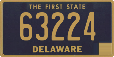 DE license plate 63224