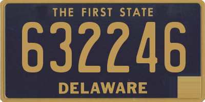 DE license plate 632246