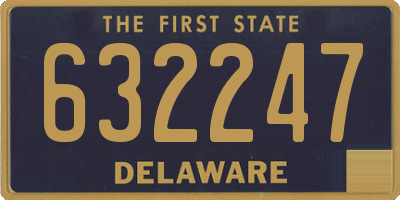 DE license plate 632247