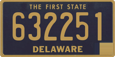 DE license plate 632251