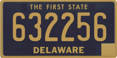 DE license plate 632256