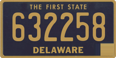 DE license plate 632258