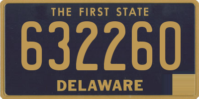 DE license plate 632260