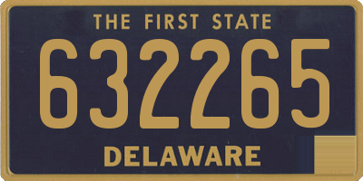 DE license plate 632265