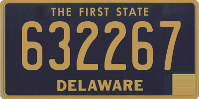 DE license plate 632267